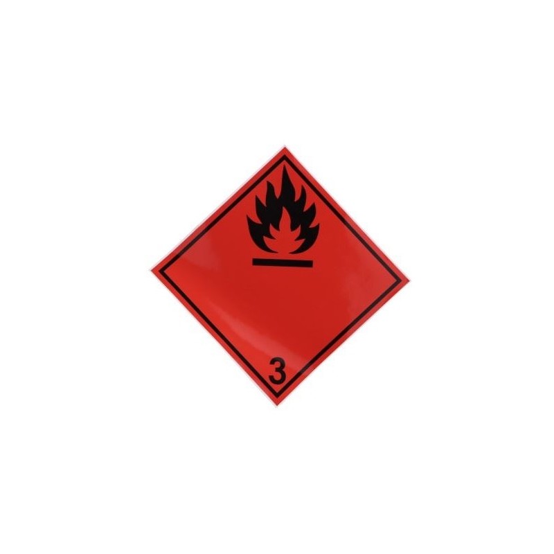 Adr sticker flammable liquids 250 x 250