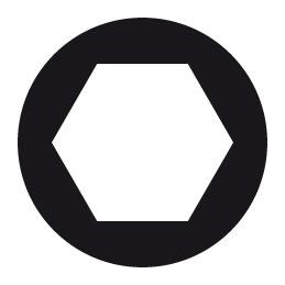 Replacement head of the socket wrench, 6 angles, 1 2 hazet