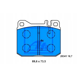 Brake pads Mercedes Coupe C123 Kombi T mod