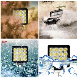 LED work lamp halogen 16 diodes forklift