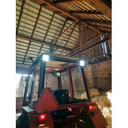 LED work lamp halogen 16 diodes forklift