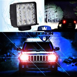 LED work lamp halogen 16 diodes forklift