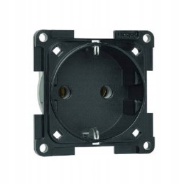 Schuko Fawo 250 V socket, black, camper trailer