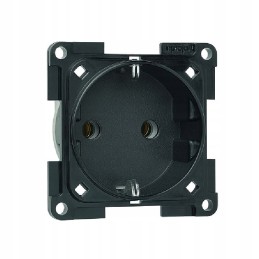 Schuko Fawo 250 V socket, black, camper trailer