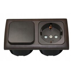 C line switch, frame socket, isobox, brown, haba in the shaft