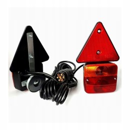 Lighting set with a magnet for trailer lamps