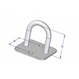 Side handle square grip size h 30mm 10 pcs