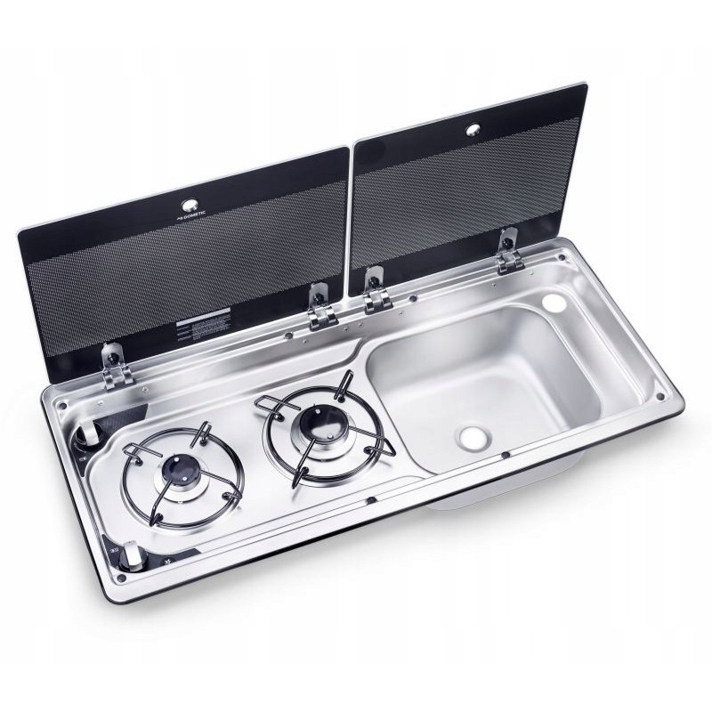 Dometic mo9722r two-burner stove and sink
