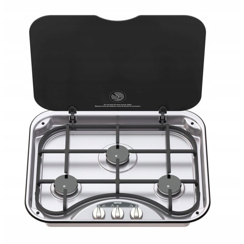 Gas stove for a camper, 3 burners, 345 thetford