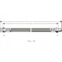 Brake hose elast renault 21 clio and twingo