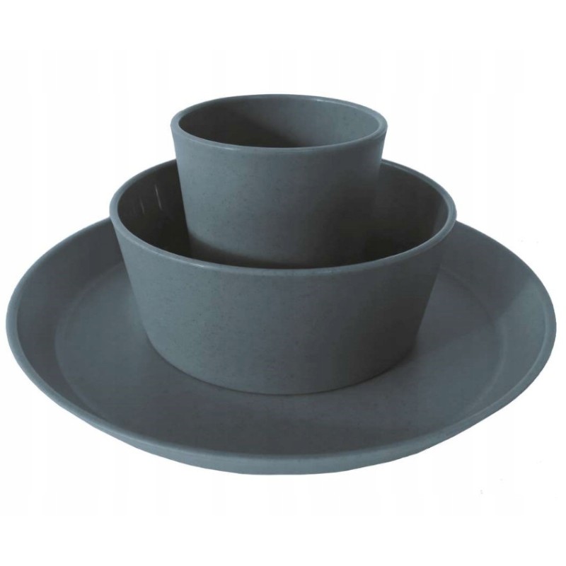 Koziol concrete gray children's dinner set