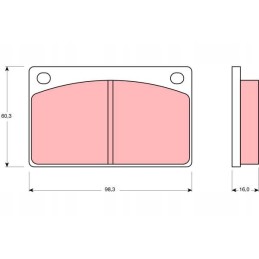 Ham pads volvo p 140 240 260 1 8 2 9 65 93