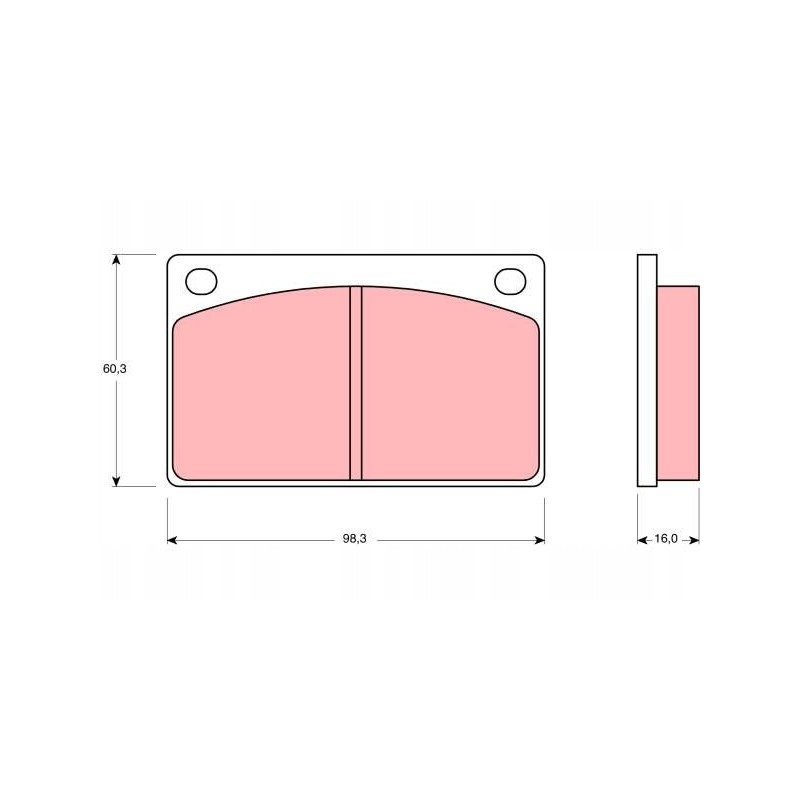Ham pads volvo p 140 240 260 1 8 2 9 65 93