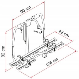 Carry bike caravan active e bike Fiamma drawbar bicycle rack