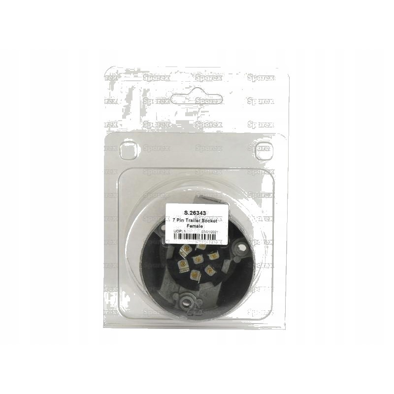 Sparex 7 pin metal female 12v spade connectors