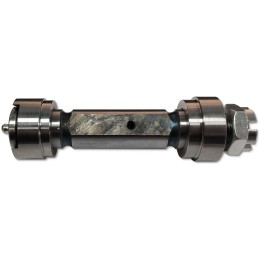 Trailer drawbar pin with bushings and HL nut