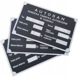 Autosan trailer nameplate d 46 47