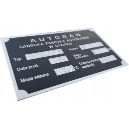 Autosan trailer nameplate d 46 47
