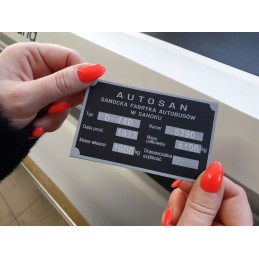 Autosan trailer nameplate d 46 47