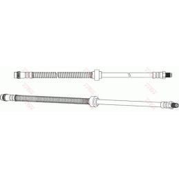 Brake hose citroen peugeot berlingo berlingo mf ber