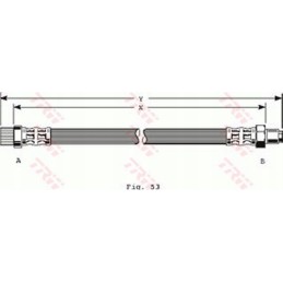 Brake hose citroen peugeot berlingo berlingo mf ber