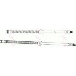 Brake hose citroen peugeot berlingo berlingo mf ber