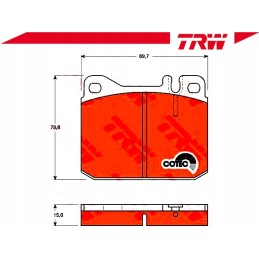 Mercedes front brake pads w123 76 79 lasting