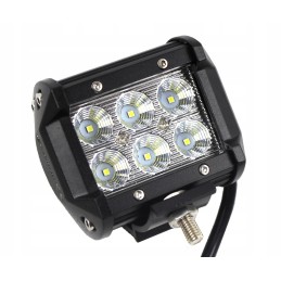 Work lamp with a diffused light beam