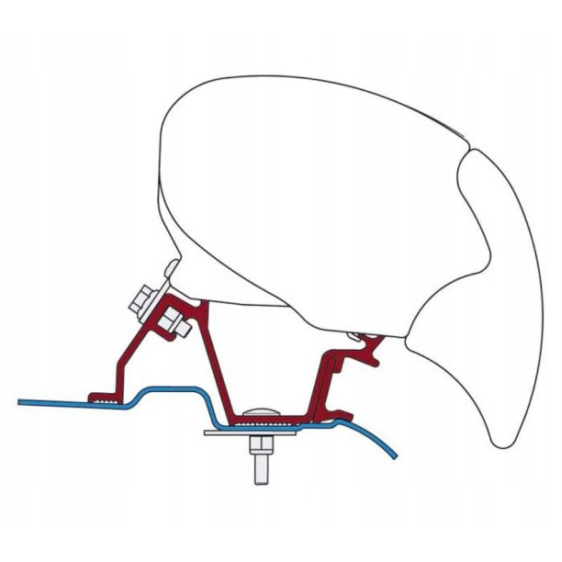 Adapter for awning f65s f80s f65 mercedes vw