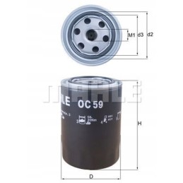 Oc59 oil filter nissan patrol pick up mahle