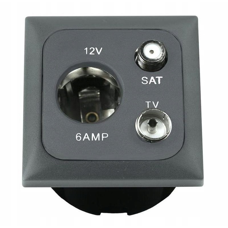 12v socket with a flap for a camper and a Haba trailer