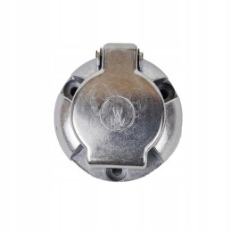 7 pin socket for a round aluminum trailer hitch