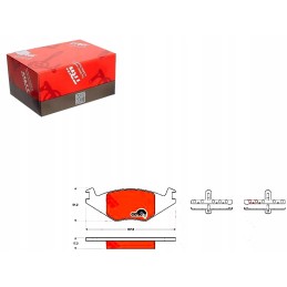 VW Golf Polo Sy front brake pads durable