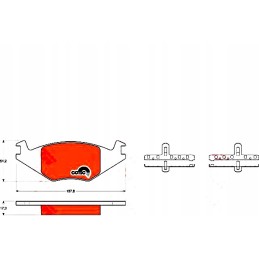 VW Golf Polo Sy front brake pads durable