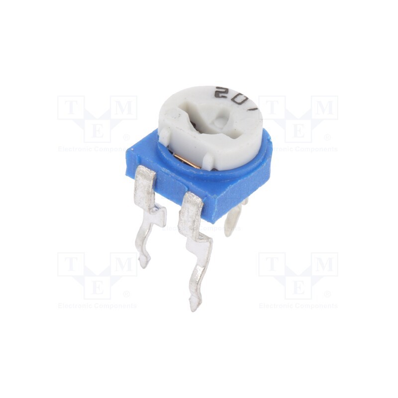 10 pcs x SR PASSIVES - RKT6V-200 - Potentiometer: mounting, single turn,horizontal, 200Ω, 100mW