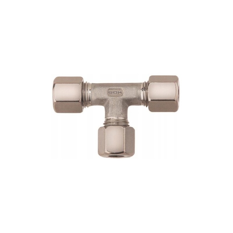Screw connection, tee, gok gas union, 8 mm