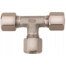 Screw connection, tee, gok gas union, 8 mm