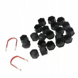 Plastic car wheels, bolt covers, wheel nuts, 20 pcs