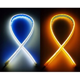 2in1 LED daytime running lights floating turn signal 60