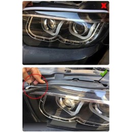 2in1 LED daytime running lights floating turn signal 60