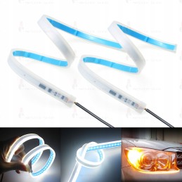 2in1 LED daytime running lights floating turn signal 60