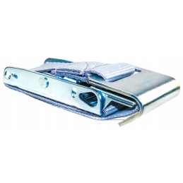 Curtain tensioning belt, hook, straight buckle, with lock