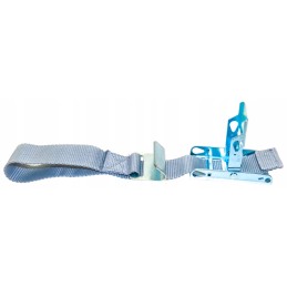 Curtain tensioning belt, hook, straight buckle, with lock