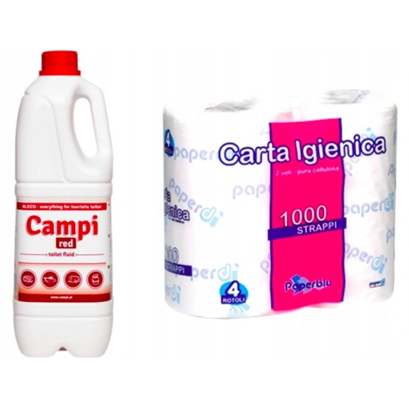 Campi red tourist toilet fluid, 2l paper