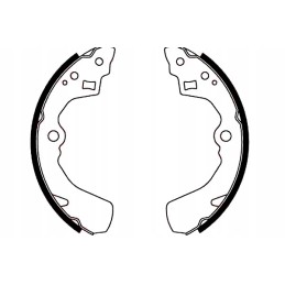 Daihatsu Applause and Applause II brake shoes
