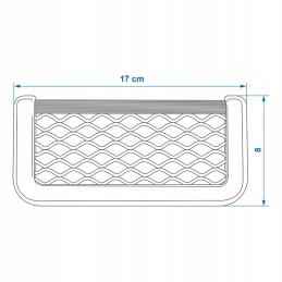 Flexible mesh pocket organizer 17x8cm, 3m tape