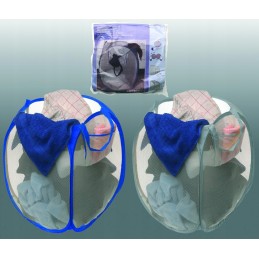 Foldable mesh laundry basket for toys, 70 liters