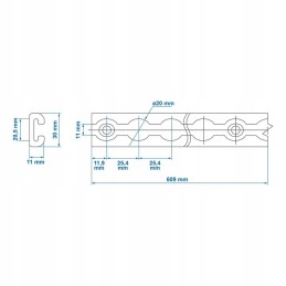Airlines cargo securing strip 60cm