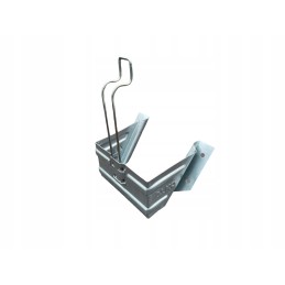 Metal wheel chock with a large aluminum handle