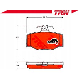Nissan primera rear brake pads 02 trw